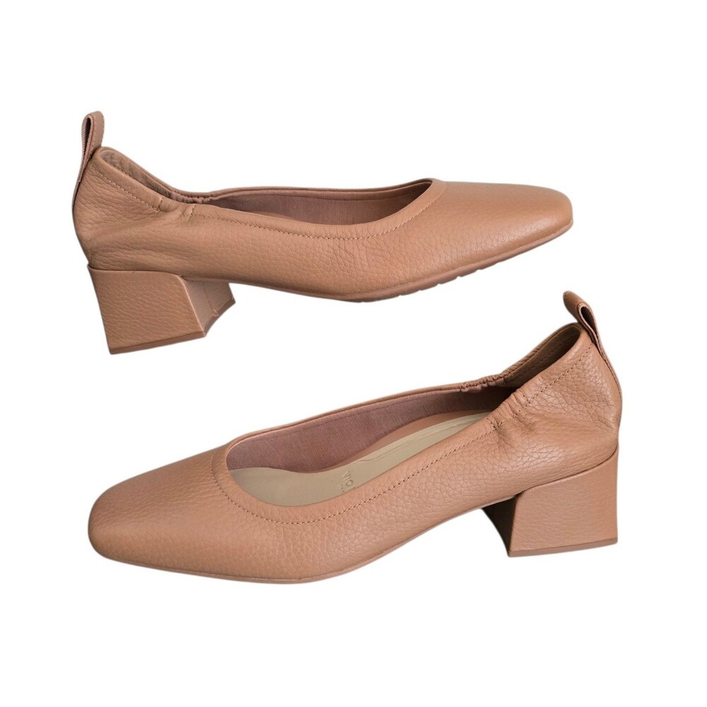 Vionic Ramona Shoes Womens Size US 10 Leather Block Heel Pumps Mocha Mousse New